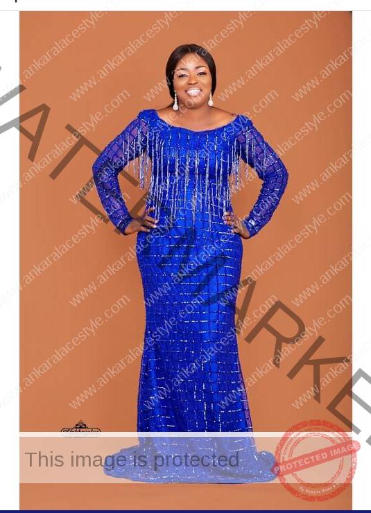 Royal Blue Colour Aso-Ebi Styles