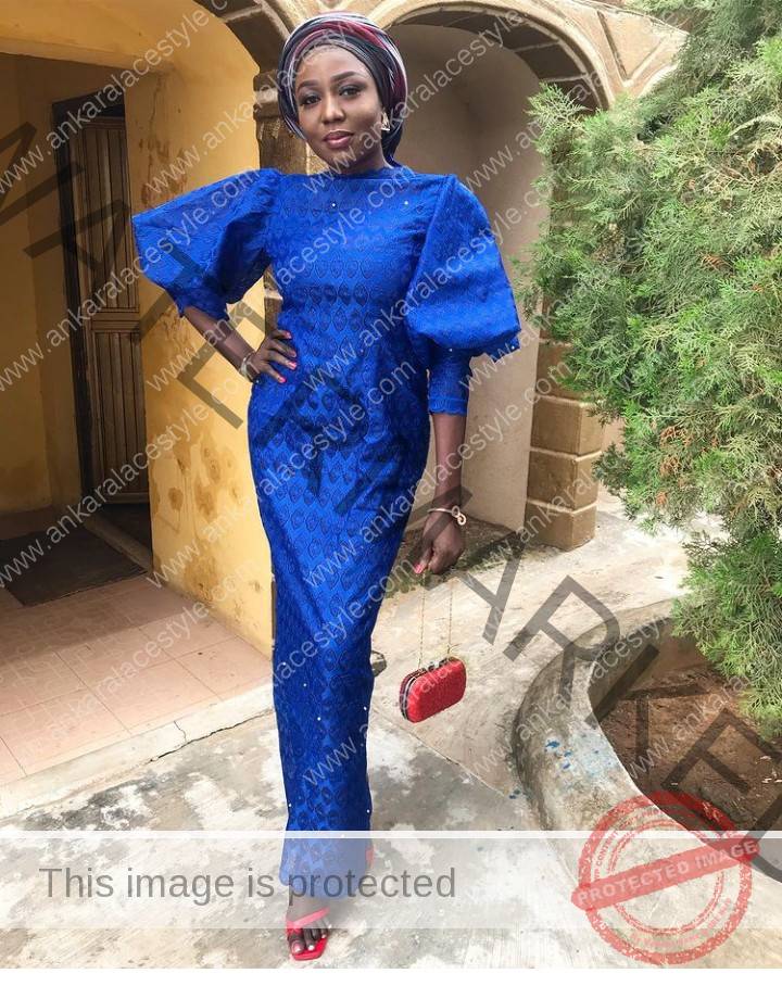 Royal Blue Colour Aso-Ebi Styles