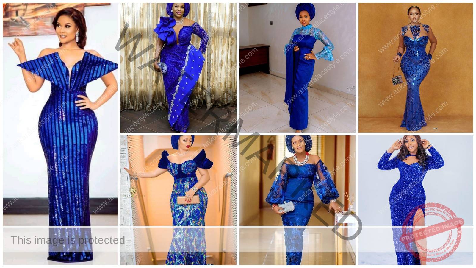 Aso-Ebi Styles in Royal Blue Color