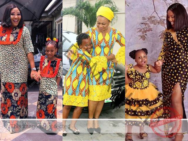 Matching Ankara Styles for Mother and Daughter in 2021 and 2022