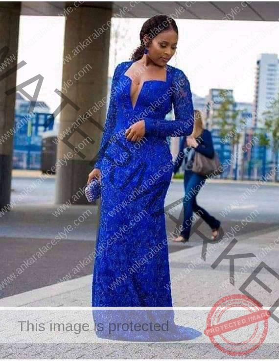 Aso-Ebi Styles in Royal Blue Color