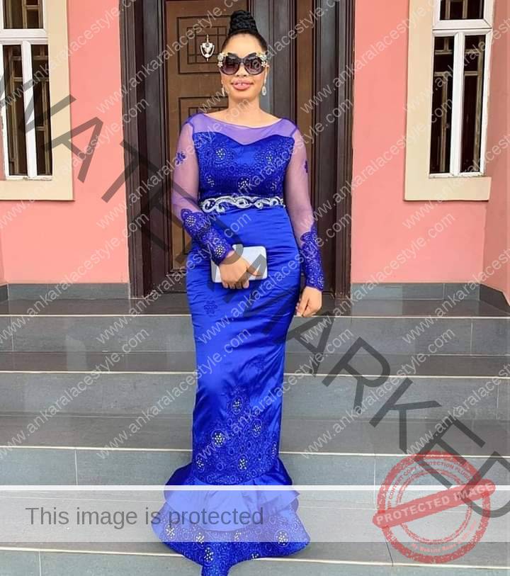 Royal Blue Colour Aso-Ebi Styles