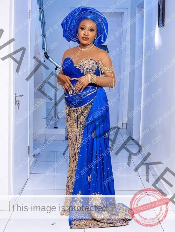 Aso-Ebi Styles in Royal Blue Color