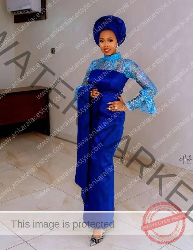 Royal Blue Colour Aso-Ebi Styles