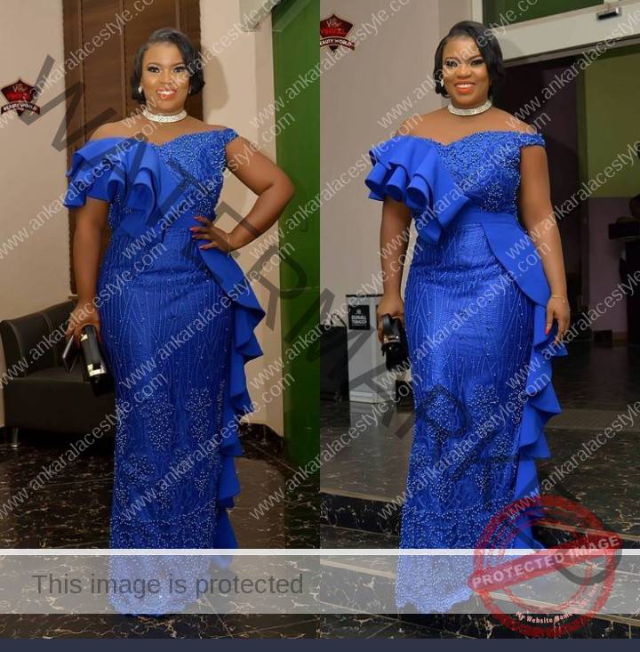 Aso-Ebi Styles in Royal Blue Color