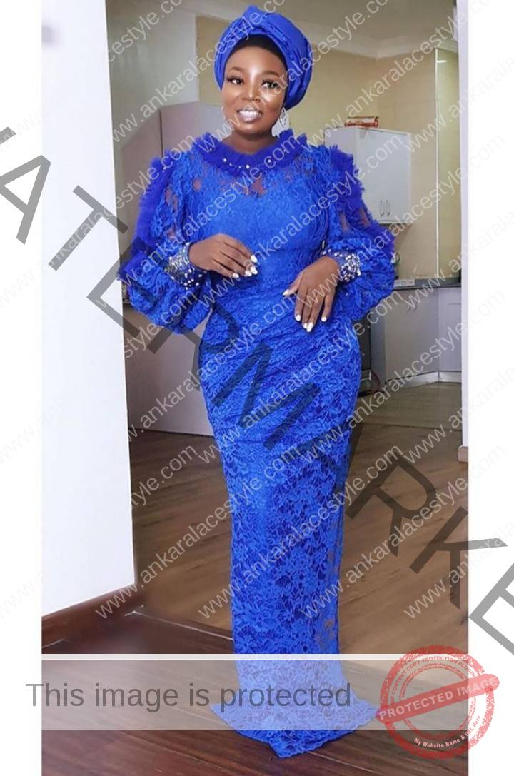 Royal Blue Colour Aso-Ebi Styles