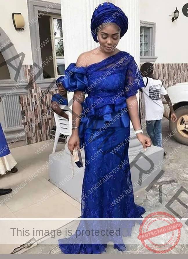 Royal Blue Colour Aso-ebi Styles