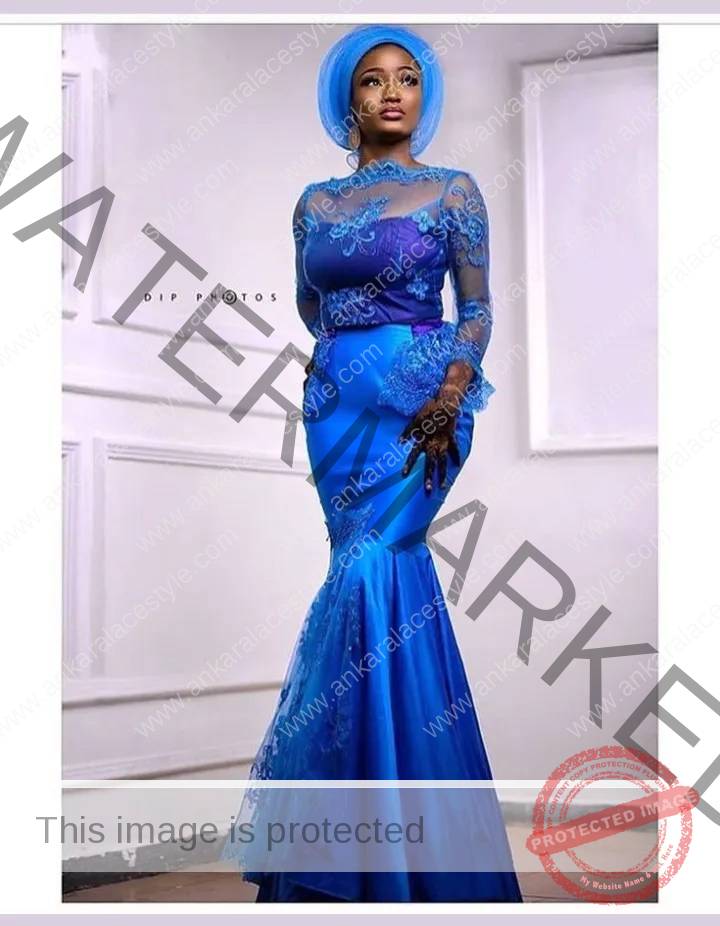 Royal Blue Colour Aso-ebi Styles