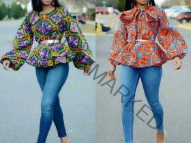  Ankara Top Styles for Jean Trousers