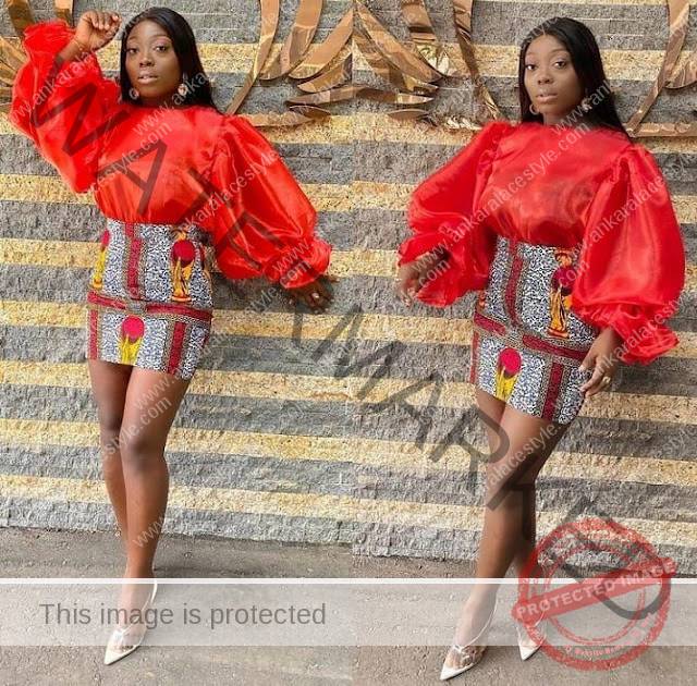 Latest Ankara Short Skirt and Blouse Styles