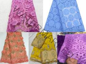 White Lace Styles for Burials in Nigeria