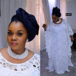 White Lace Styles for Burials in Nigeria