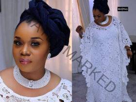 White Lace Styles for Burials in Nigeria