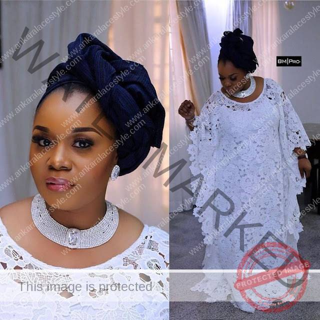White Lace Styles for Burials in Nigeria