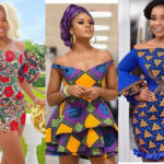 Off Shoulder Ankara Mini Gown Styles for Ladies