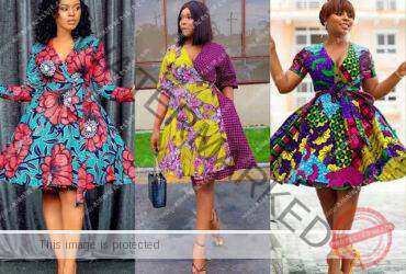 Latest Ankara Wrap Gown Styles for Ladies