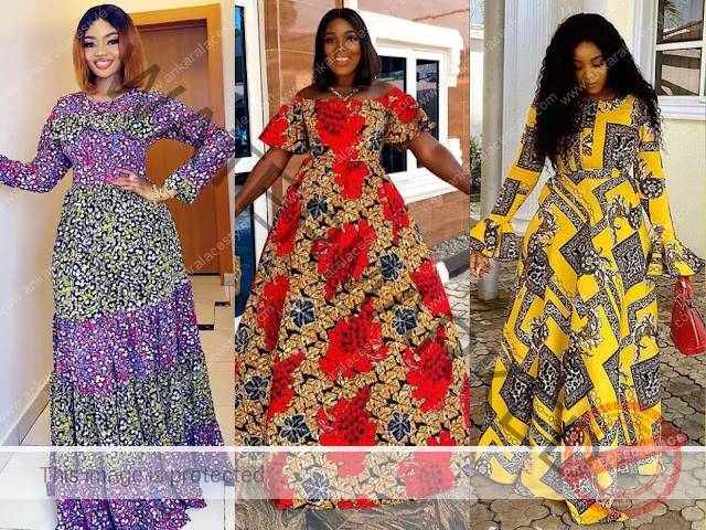 Ankara Maxi Gown Styles for Ladies