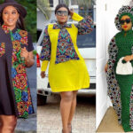 Ankara Plain and Pattern Gown Styles for Ladies
