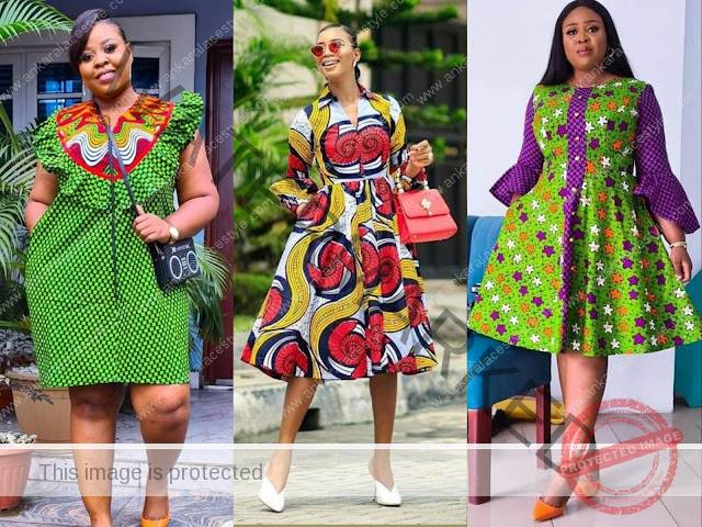 Ankara Flare Gown Styles for Ladies