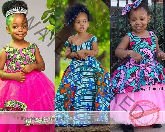 Ankara Ball Gown Styles for Little Girls