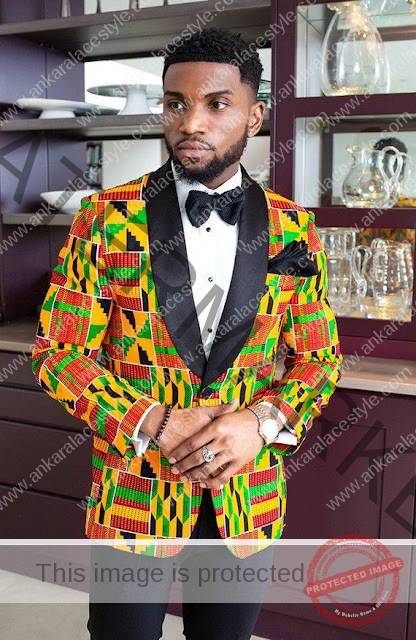 Men Kente Styles for Church Wears