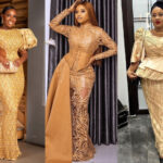 Gold Lace Asoebi Styles Trending in 2022