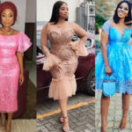 Short Lace Gown Styles for Ladies