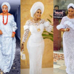 White Lace Gown Styles for Burials