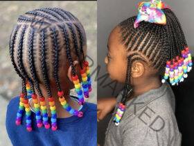 Braid Hairstyles with Beads for Little Girls