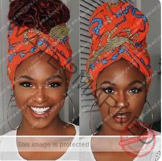 Ankara Scarf Styles for Ladies