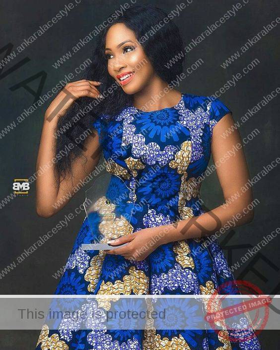 Ankara short flare gowns