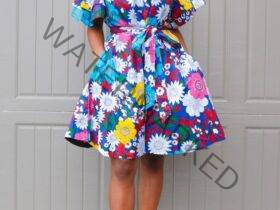 Latest Ankara Short Flare Gowns