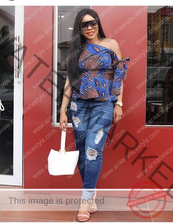 Can You Wear Ripped Jeans With Ankara Blouse