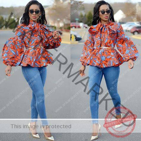 Latest Ankara Tops On jeans 2022