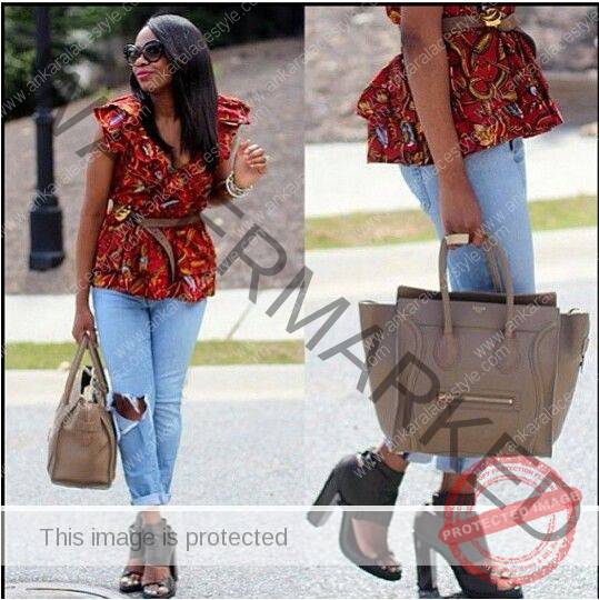 Can You Wear Ripped Jeans With Ankara Blouse