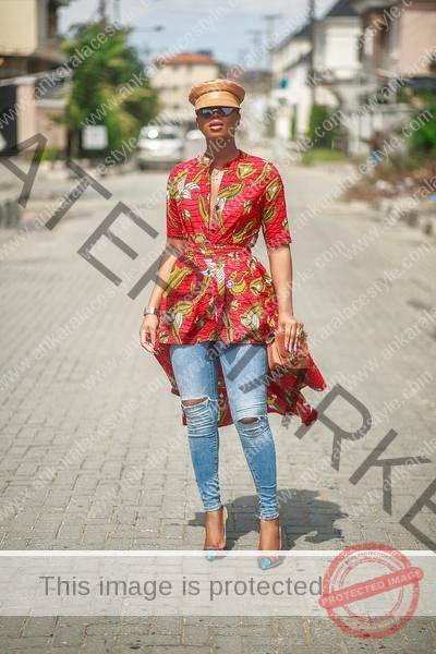 Can You Wear Ripped Jeans With Ankara Blouse