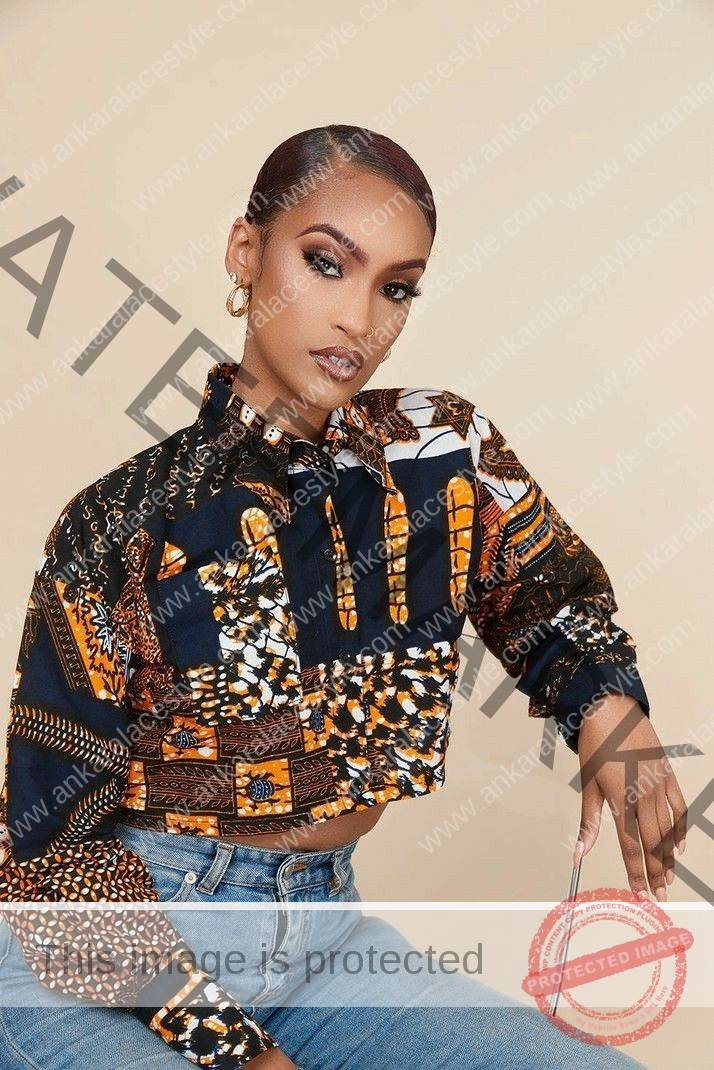 Latest Ankara Tops On jeans 2022