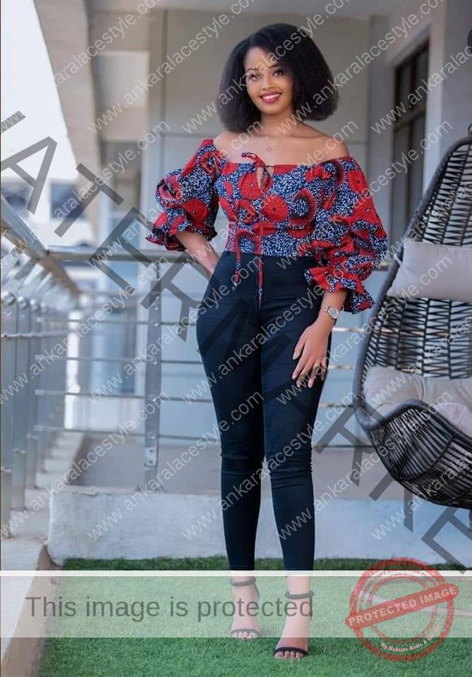 Latest Ankara Tops On jeans 2022