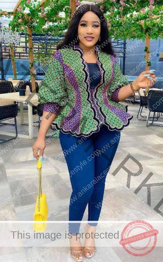 Latest Ankara Tops On jeans 2022