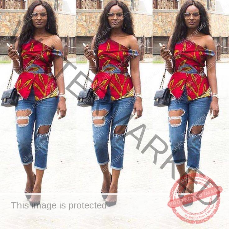 Can You Wear Ripped Jeans With Ankara Blouse