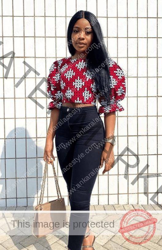 Latest Ankara Tops On jeans 2022