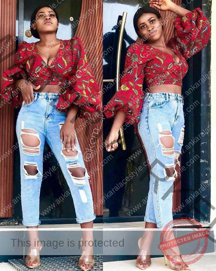 Can You Wear Ripped Jeans With Ankara Blouse