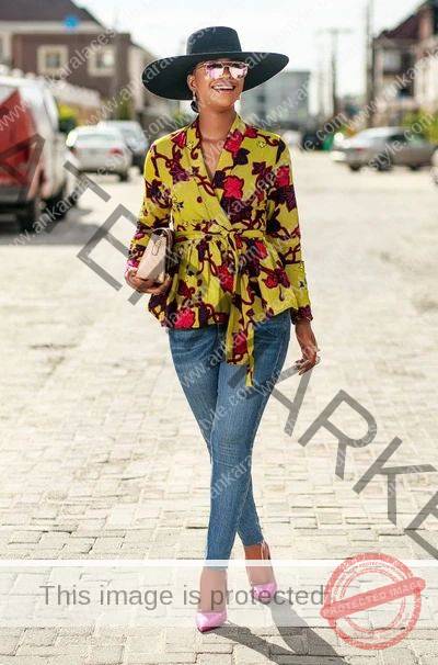 Latest Ankara Tops On jeans 2022