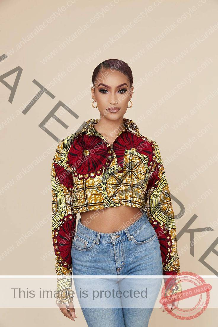 Latest Ankara Tops On jeans 2022