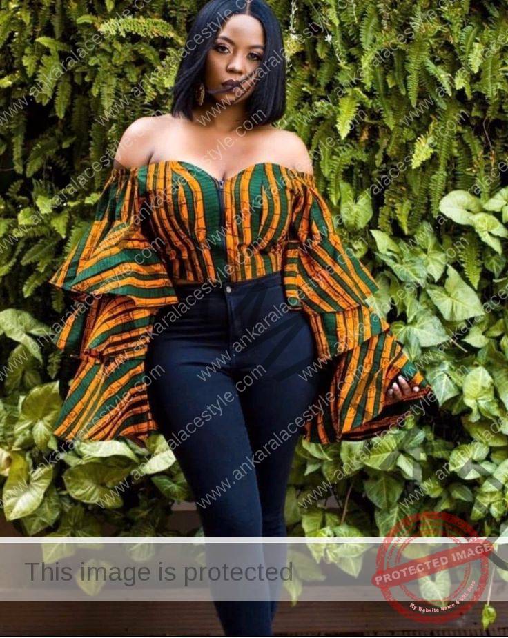 Latest Ankara Tops On jeans 2022