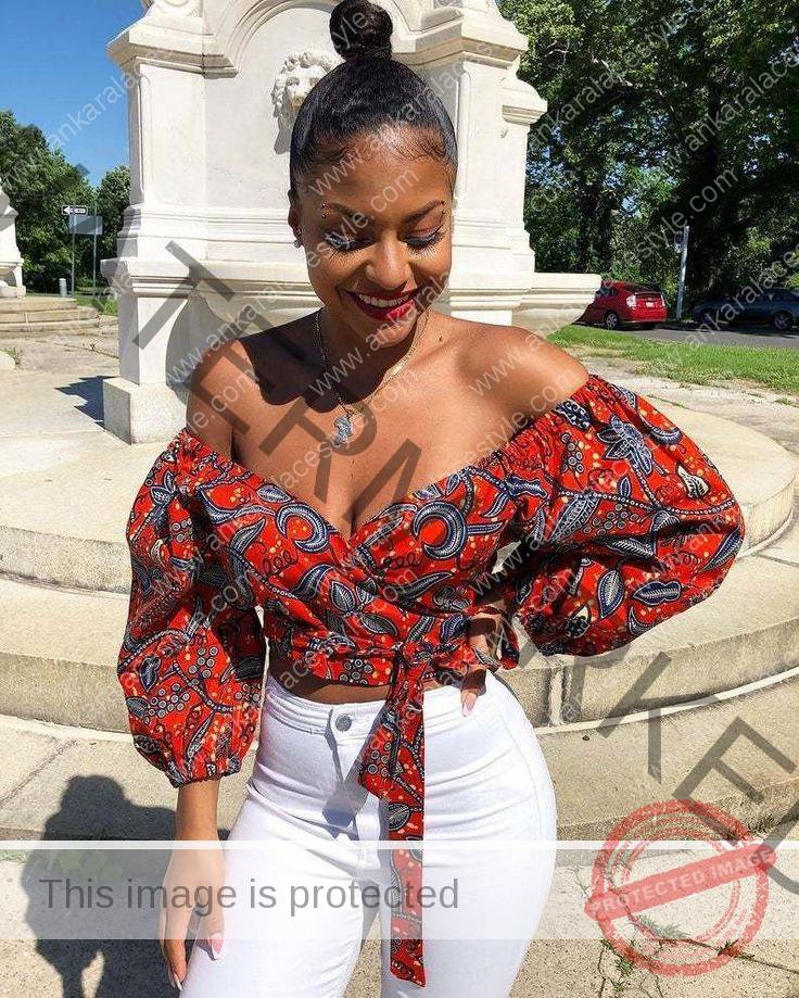 Latest Ankara Tops On jeans 2022