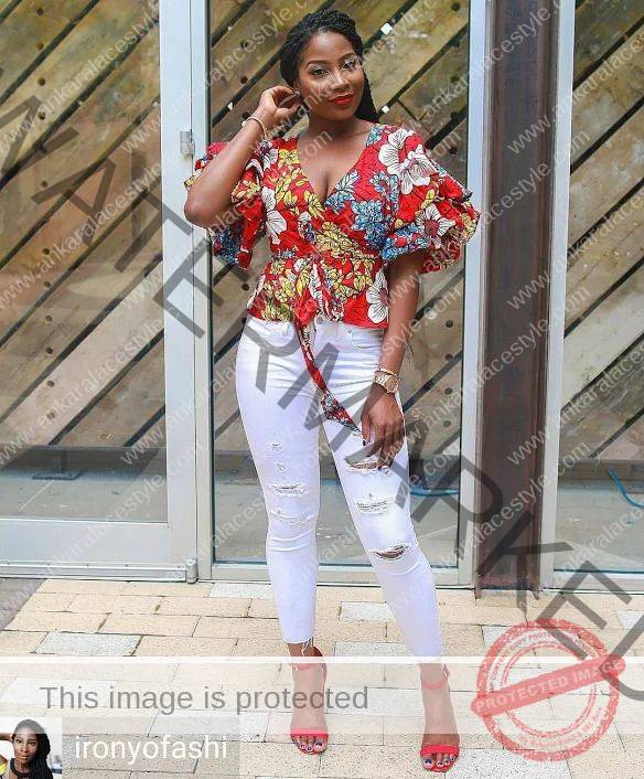 Can You Wear Ripped Jeans With Ankara Blouse