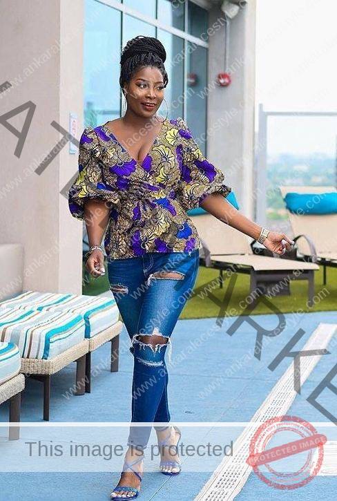 Can You Wear Ripped Jeans With Ankara Blouse