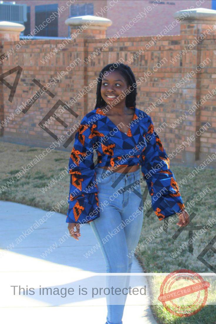 Latest Ankara Tops On jeans 2022