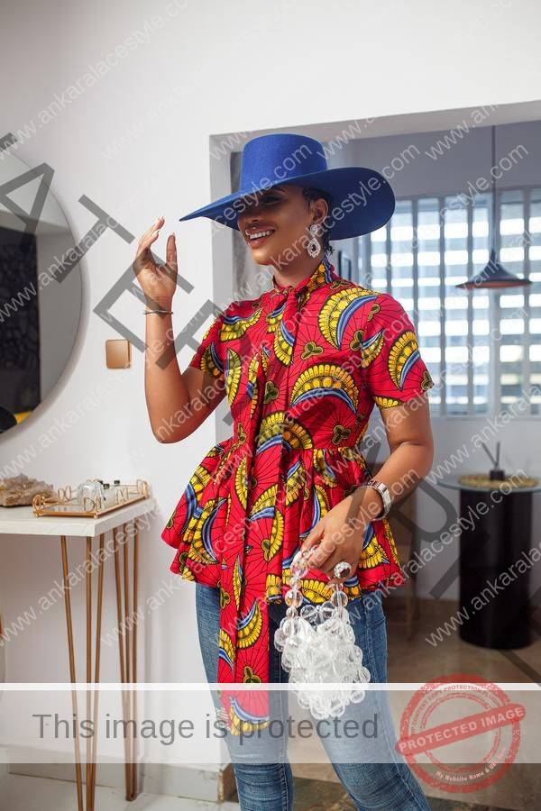 Latest Ankara Tops On jeans 2022